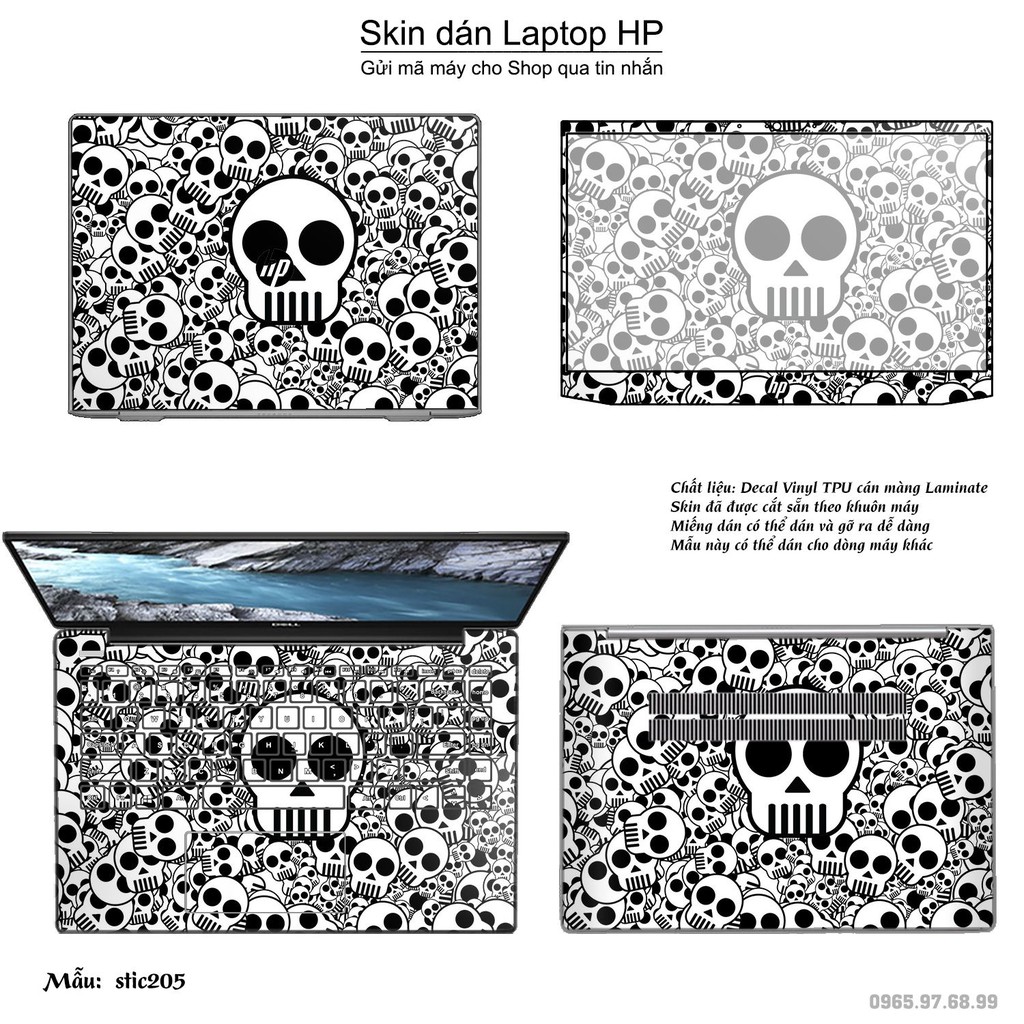 Skin dán Laptop HP in hình Hoa văn sticker _nhiều mẫu 33 (inbox mã máy cho Shop)
