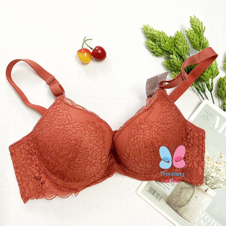 Áo ngực lovely ren mút ép dày, siêu nâng, Áo lót có gọng cài 3 - AL1211