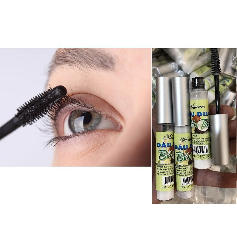 Dầu dừa chuốt mi - Mascara chuốt dưỡng mi dừa bến tre