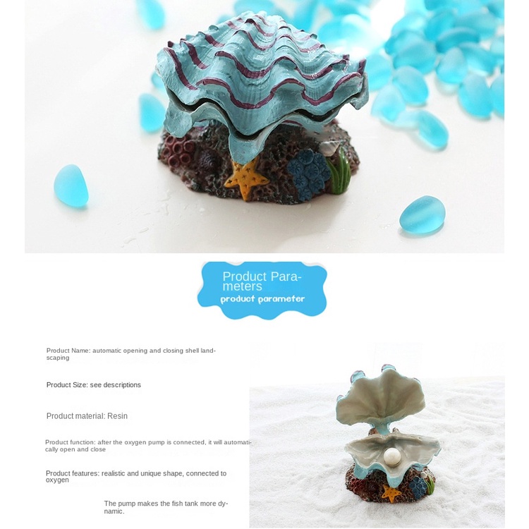 Vỏ Sò Giả Bằng Nhựa resin Trang Trí Bể Cá