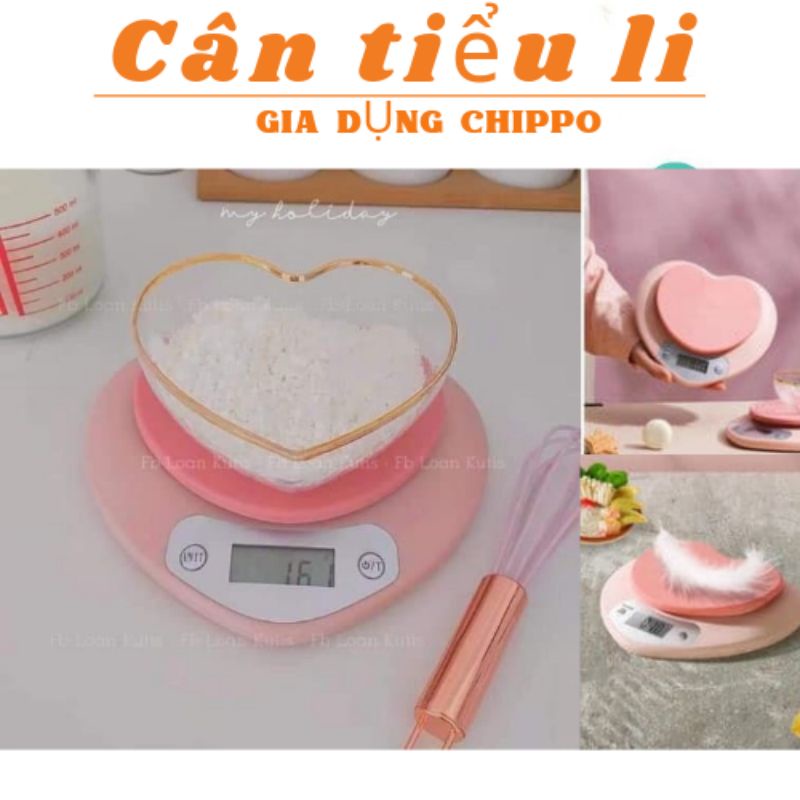 Cân tiểu li trái tim dễ thương , cân tiểu li tiện lợi