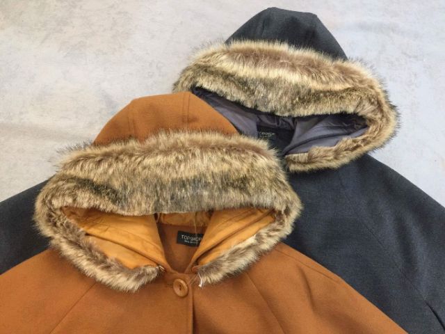 ÁO DẠ CAPE MŨ LÔNG - Mã A18 | BigBuy360 - bigbuy360.vn