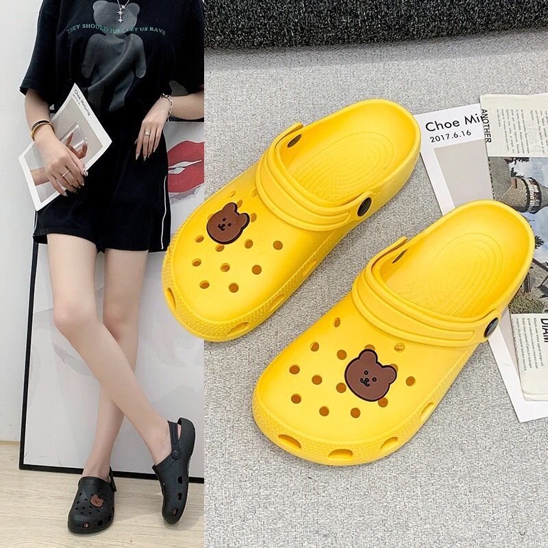 Dép Crocs Đi Biển Đế Mềm Chống Trượt Thời Trang Cho Nữ