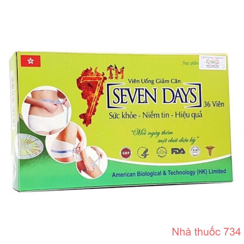 Giảm cân Seven Days - Hộp 36 viên