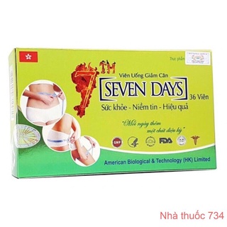 Giảm cân seven days - hộp 36 viên