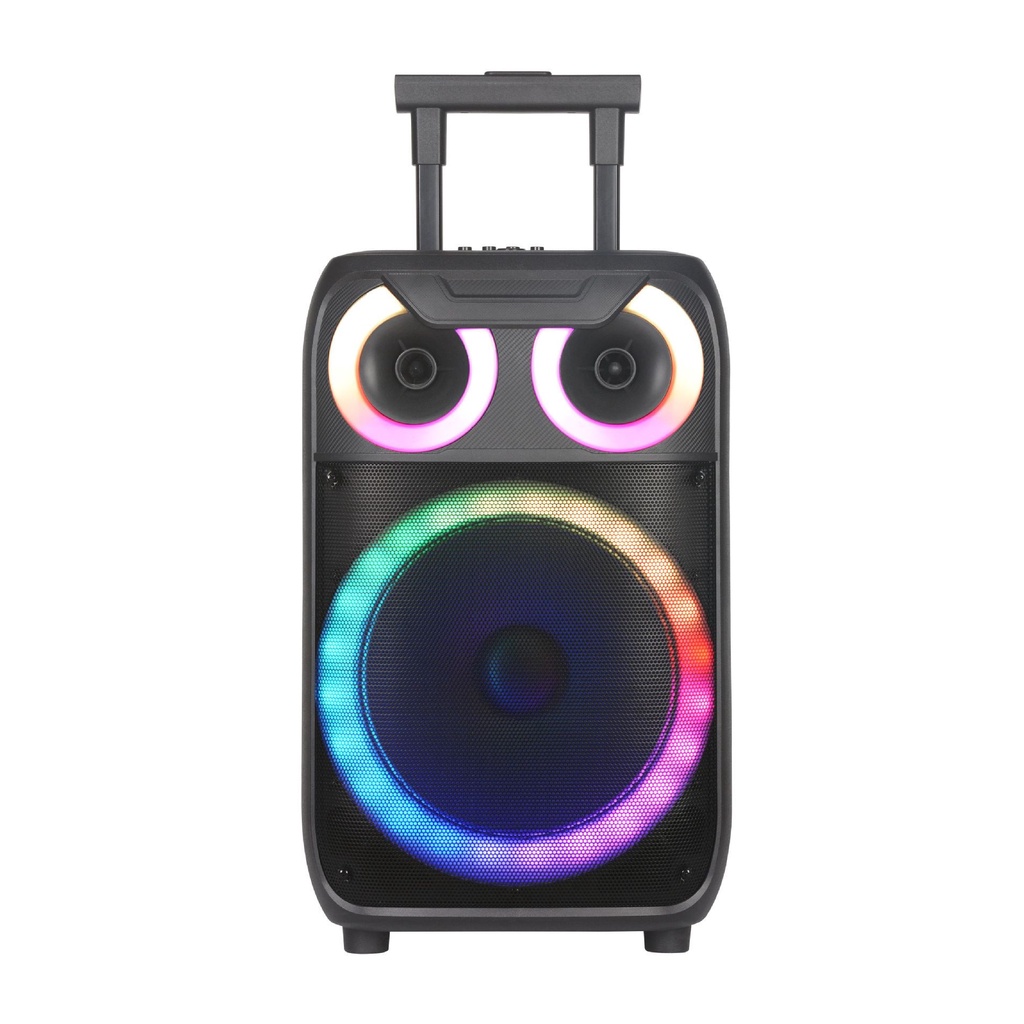 Loa kéo bass 40 party bluetooth karaoke NRD C15 công suất lớn BASS 40 300w tặng 2 mic không dây 10 chế độ đèn led