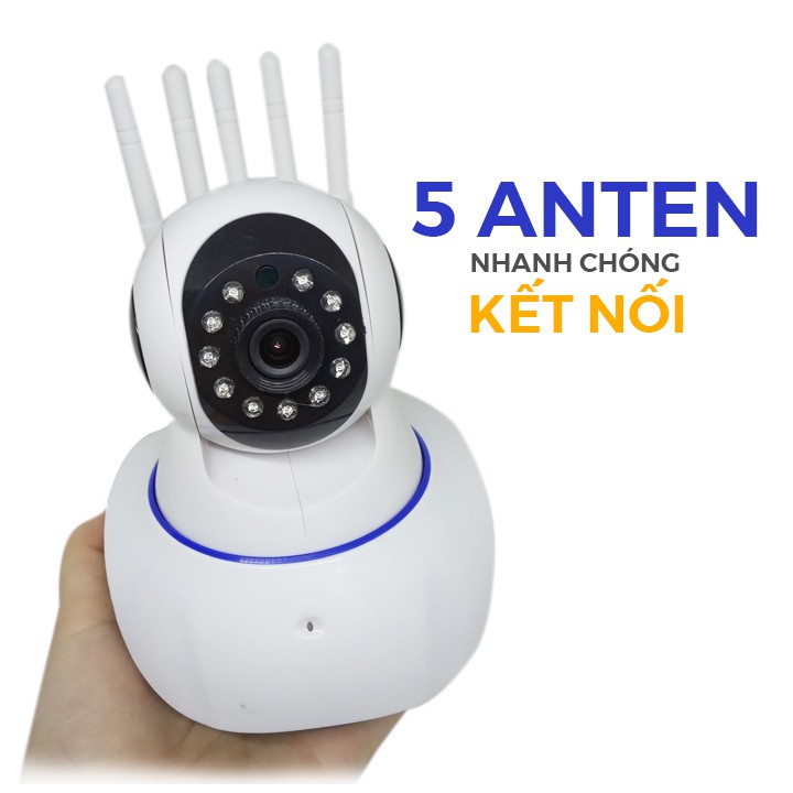 [Mã SKAMSALE03 giảm 10% đơn 200k] Camera IP Xoay Yoosee X8100 5 ang ten - 3 ang ten kết nối cực nhanh