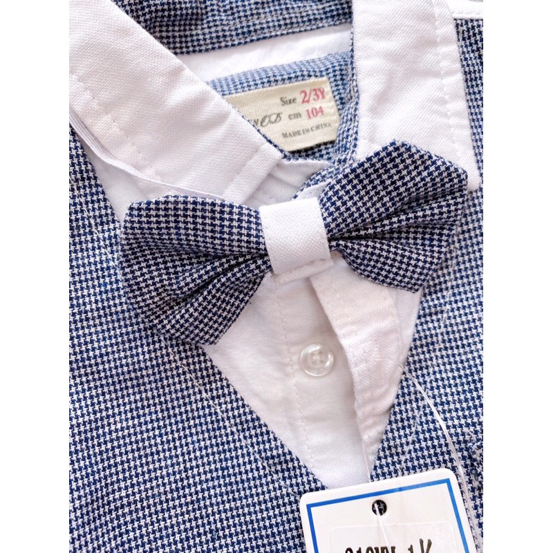 Áo sơ mi đính kèm gile(mua 1 mà được 2 luôn ạ), bé diện kèm quần jean hoặc trong vest hàng có sẵn, kèm ảnh thật, video