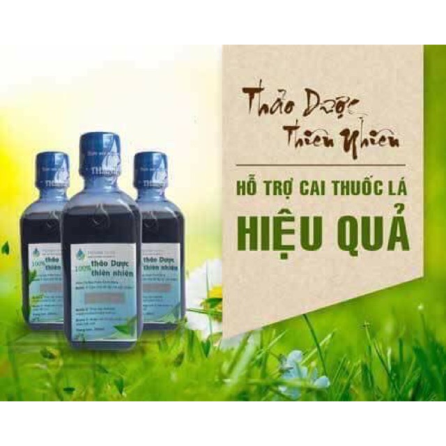 Cai thuốc lá 100% thảo dược