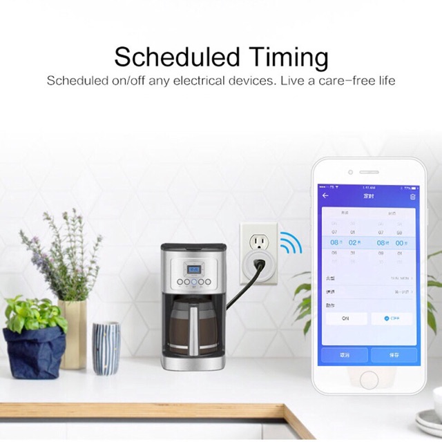 Ổ Cắm Điện Thông Minh Kết Nối Wifi Điều Khiển Từ Xa