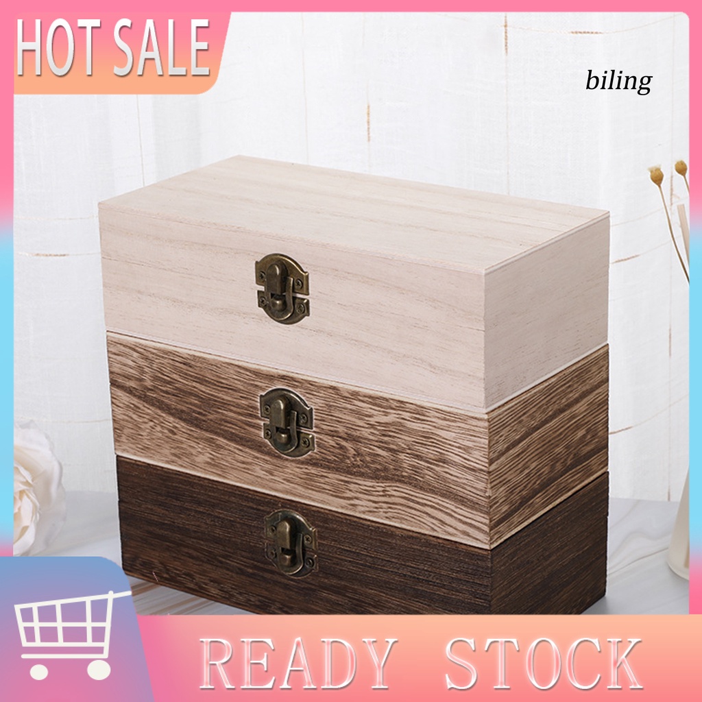 Hộp Gỗ Đựng Mỹ Phẩm Màu Sắc Cổ Điển Độc Đáo
