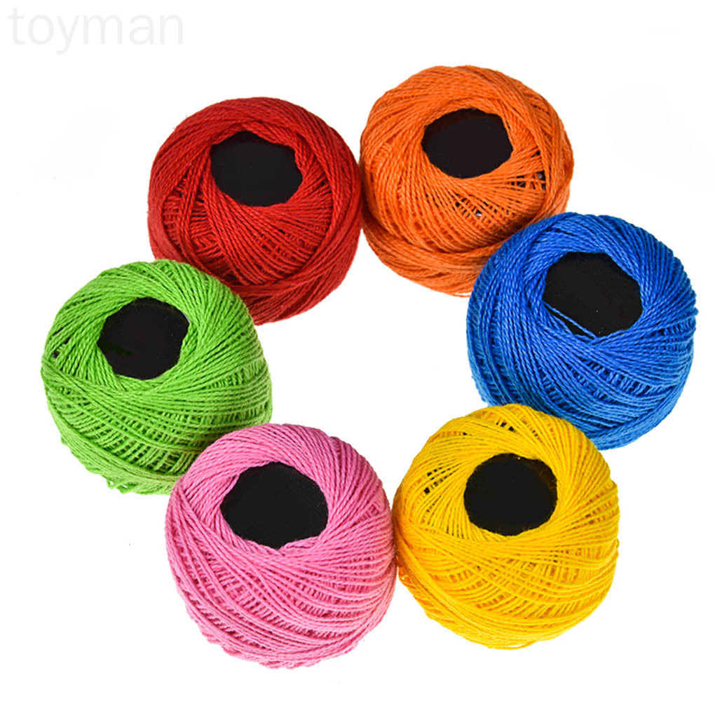 Set 16 cuộn chỉ thêu nhiều màu sắc