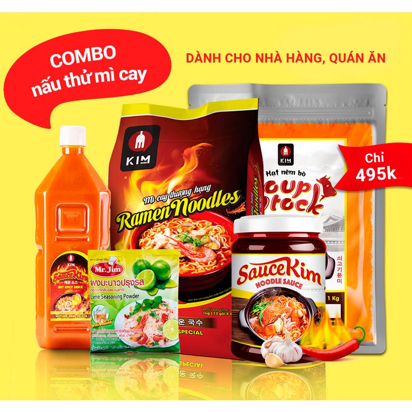 MÌ CAY COMBO NẤU THỬ KINH DOANH  DÀNH CHO NHÀ HÀNG QUÁN ĂN HÀN QUỐC
