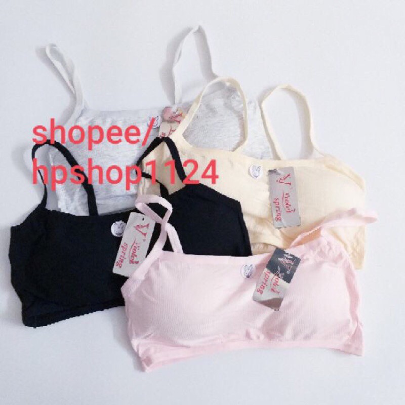 Áo bra học sinh, áo lá tem thỏ cotton tăm mềm đẹp 6059 | BigBuy360 - bigbuy360.vn