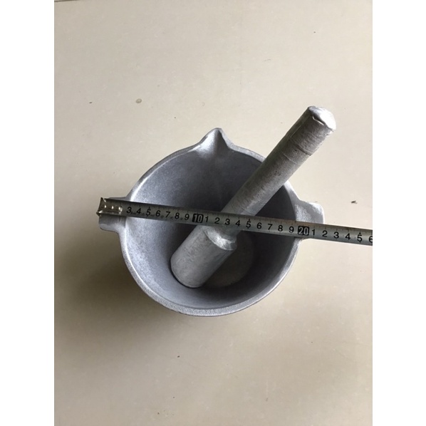 Bộ cối chày gang nguyên khối - bộ cối chày loại to