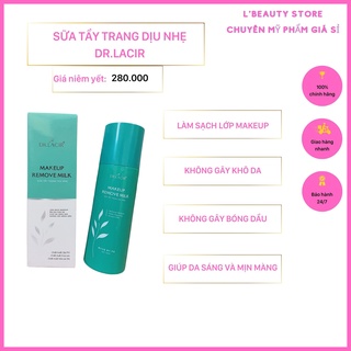 Sữa tẩy trang dịu nhẹ làm sạch thu nhỏ lỗ chân lông DR LACIR, sạch sâu, cấp ẩm, dịu nhẹ cho da, 120ml