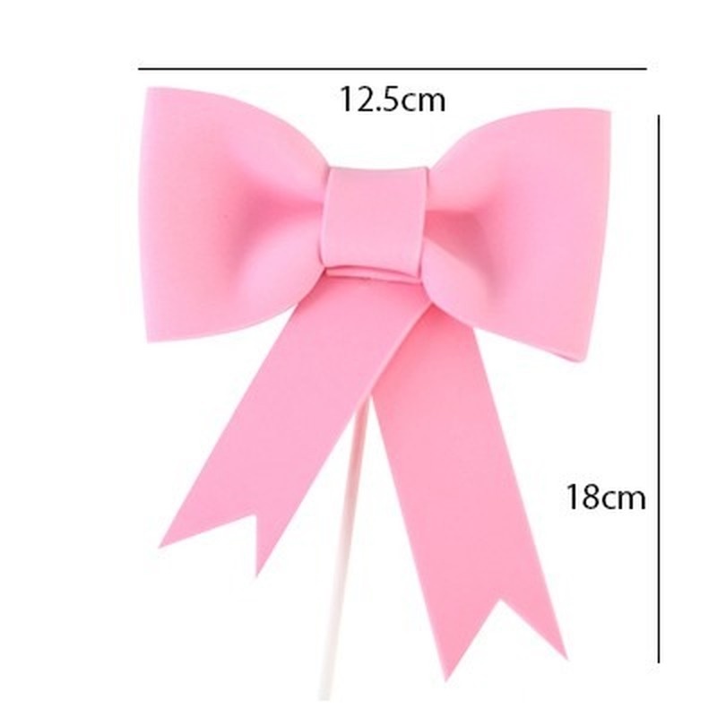 Cây Cắm Trang Trí Bánh Kem Hình Chiếc Nơ Lớn Dành Cho Ngày Valentine
