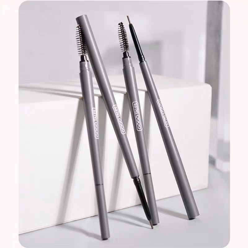 Chì kẻ mày 2 đầu COLOR SCHOOL Ultra fine Silk Mist Eyebrow Pencil CS038 Crafted Elegance Gogotales COLO06