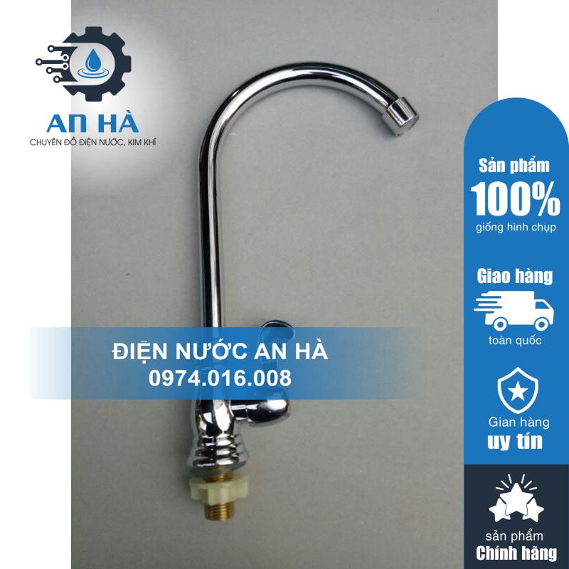 Vòi rửa chén lạnh kiểu Ý xi bóng cắm bồn rửa inox phi 21