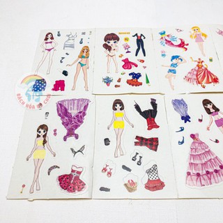 Hình Dán Búp Bê 💖𝑭𝑹𝑬𝑬𝑺𝑯𝑰𝑷💖 Sticker Dán - Thời Trang