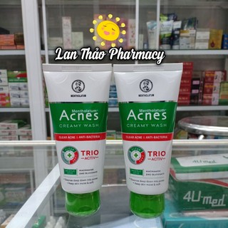 SỮA RỬA MẶT ACNES CREAMY WASH NGỪA MỤN 100G