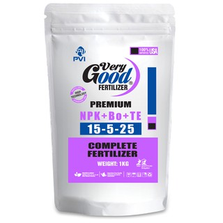 Phân bón NPK 15-5-25+TE Very Good (1 kg) - thích hợp nhất cho giai đoạn trái sắp chín , cây ăn qả-củ