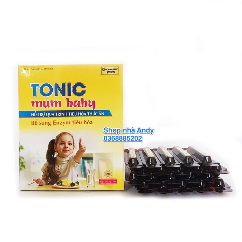 Siro TONIC MUM BABY giúp trẻ ăn ngon miệng , tăng khả năng hấp thu dưỡng chất - Hộp 20 ống