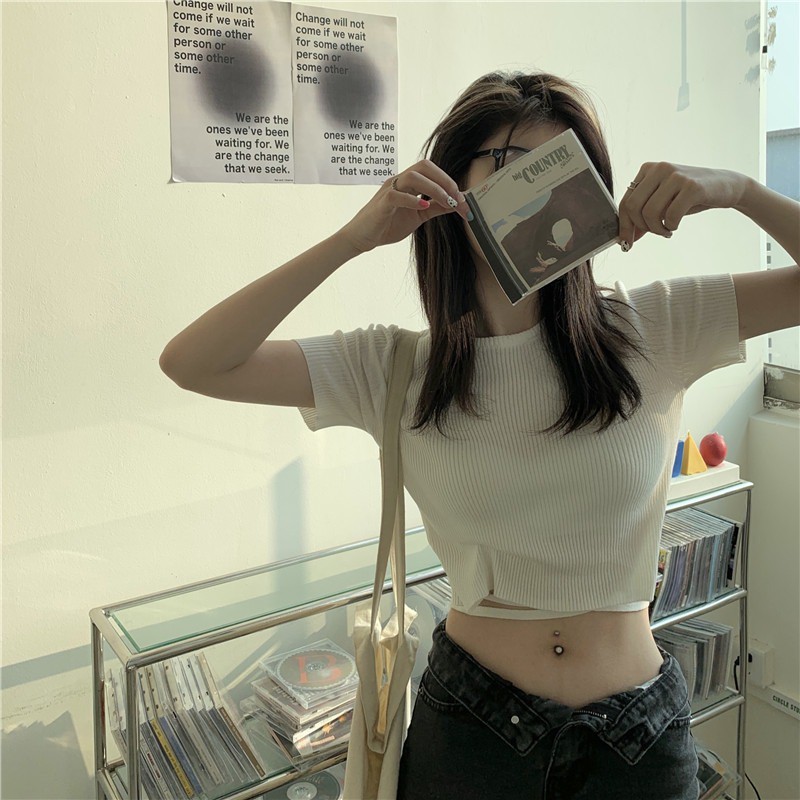 Áo Croptop Tay Ngắn Dáng Ôm Thiết Kế Dây Cột Phong Cách Hip Hop Cá Tính Cho Nữ | BigBuy360 - bigbuy360.vn