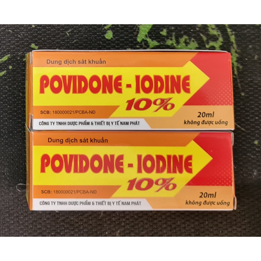 Dung dịch sát trùng vết thương Povidon 20ml