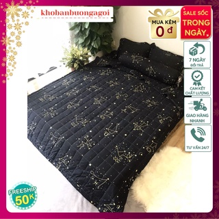 Chăn hè thu trần bông 2 mặt,kích thước 1m6x2m,vải mềm mịn,sẵn hàng kho hcm-mẫu cung hoàng đạo