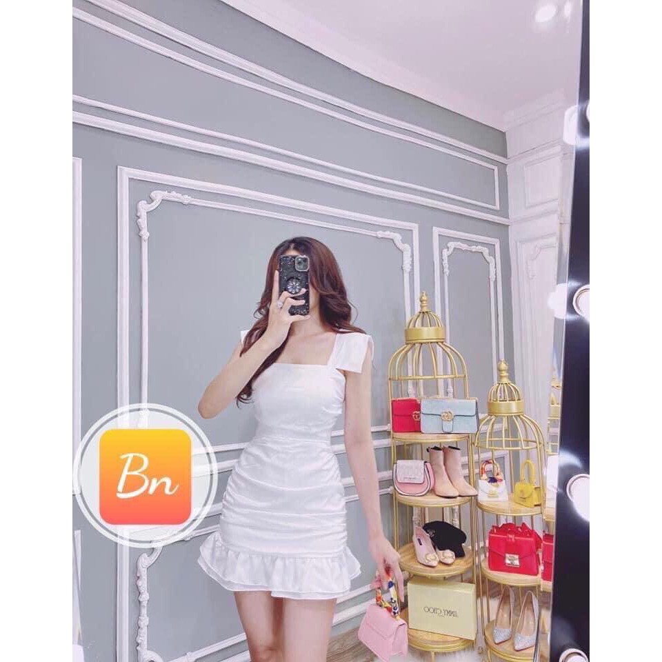 ĐẦM NỮ ÔM BODY ĐUÔI CÁ 2 DÂY BẢN LỚN THỜI TRANG THIẾT KẾ VESTA BL65 | BigBuy360 - bigbuy360.vn