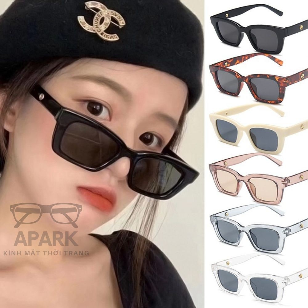 kính mát gọng vuông thời trang nam nữ , Kính ngầu mắt GM South side dáng vuông siêu rẻ hot trend 2021 - apark