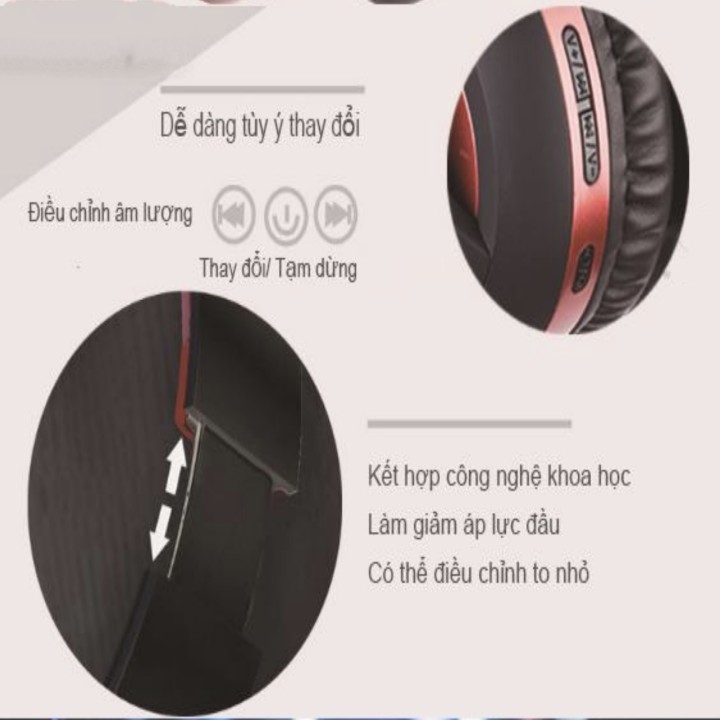 Tai nghe Headphone bluetooth tương thích nhiều thiết bị