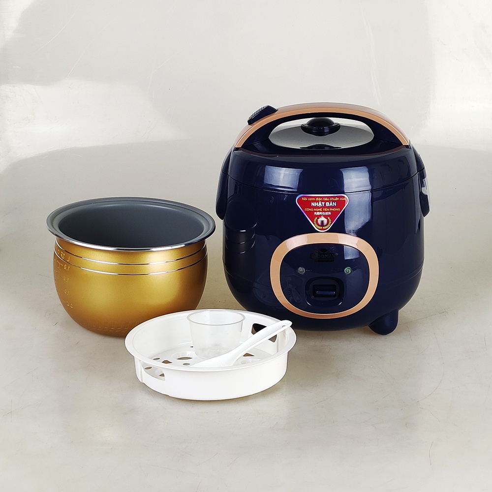 [Chính hãng] Nồi cơm điện tròn Ladomax HA-7618 lòng niêu chống dính nấu cơm mềm hơn, có xửng hấp