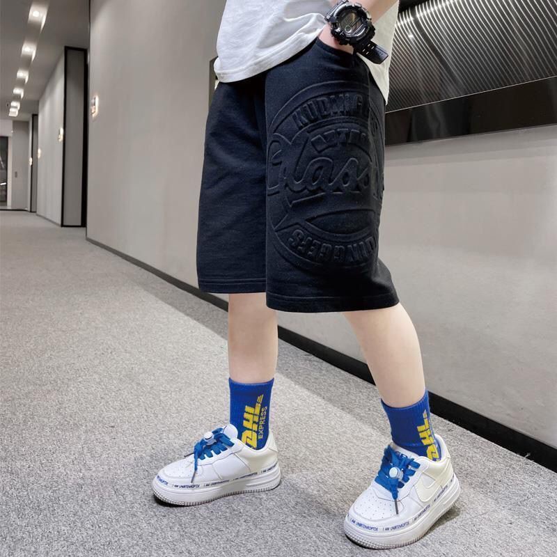 120-170 Quần Short Cotton Màu Trơn Phong Cách Mới Thời Trang Mùa Hè Cho Bé Trai