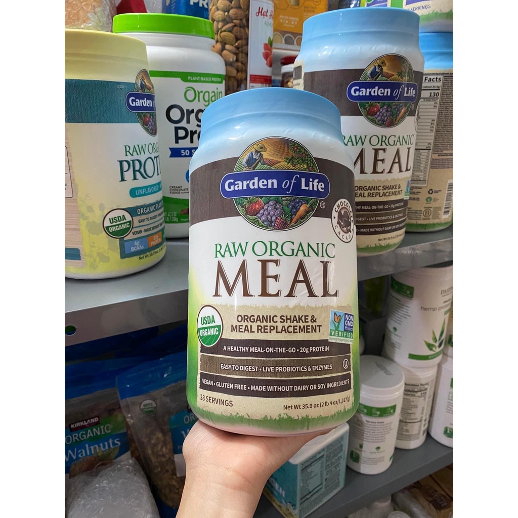 PROTEIN RAW MEAL sẵn 2 vị socola và vani