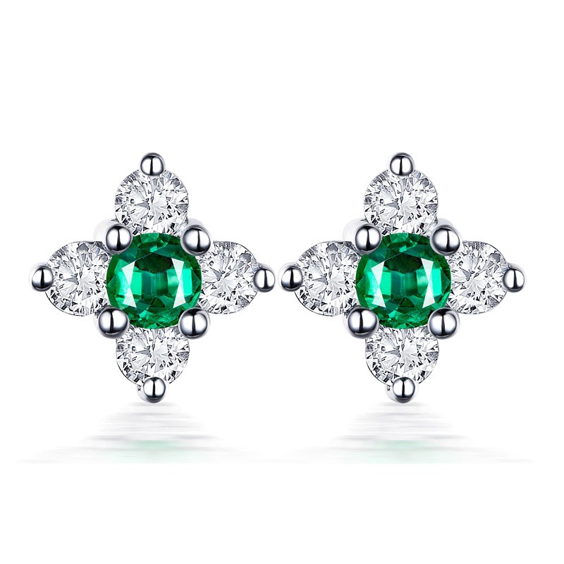 Khuyên tai đính đá thời trang cho nữ