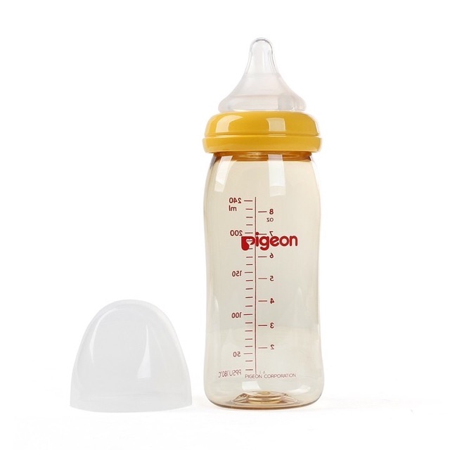 Bình sữa pigeon cổ rộng PPSU Plus 160ml và 240ml