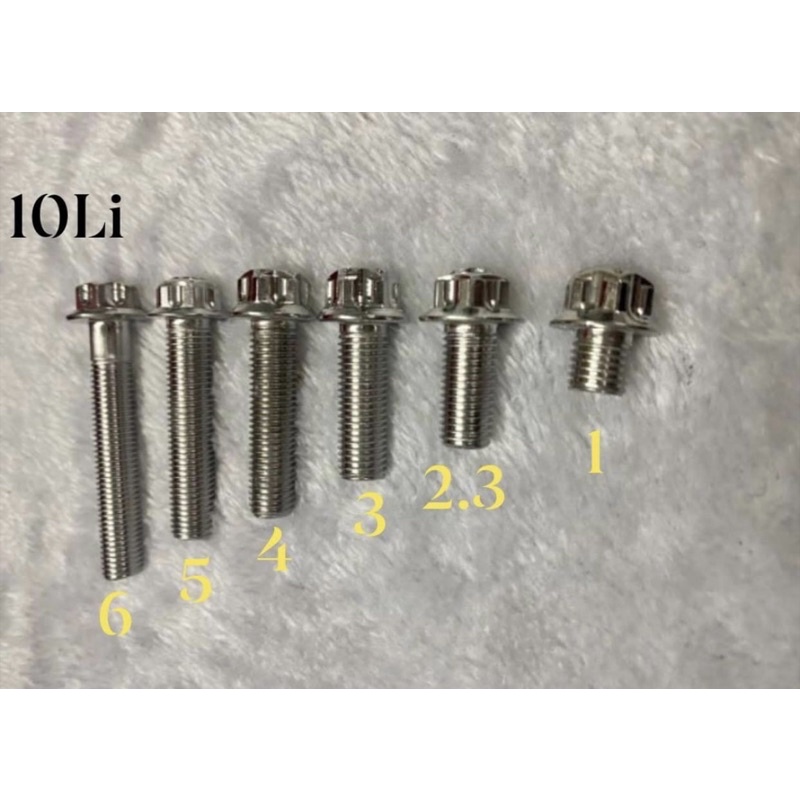 Ốc 10Li Salaya 1 phân đến 6 phân gắn nhiều vị trí trên xe