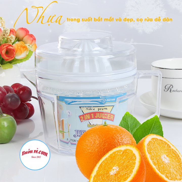 Dụng cụ vắt cam trong suốt Việt Nhật có lưới lọc, nắp đậy kèm ca đong định mức (MS:6905) -Buôn rẻ 01302 | BigBuy360 - bigbuy360.vn