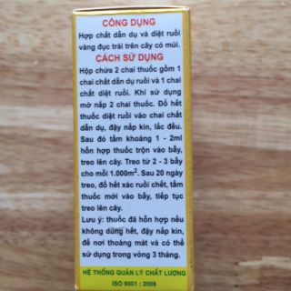 THUỐC DẪN DỤ RUỒI ĐỤC TRÁI VIZUBON - D