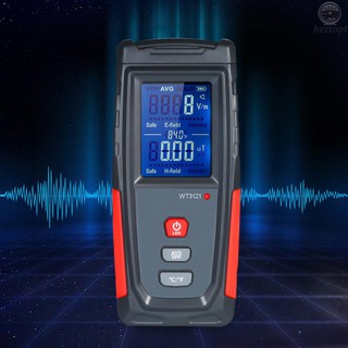 B&O High Precision Handheld Mini Digital LCD EMF Tester Electromagnetic Field Radiation Detector Meter Dosimeter Tester Counter