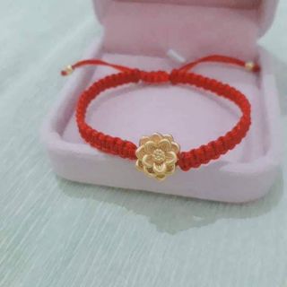 Vòng tết hoa sen bạc xi vàng