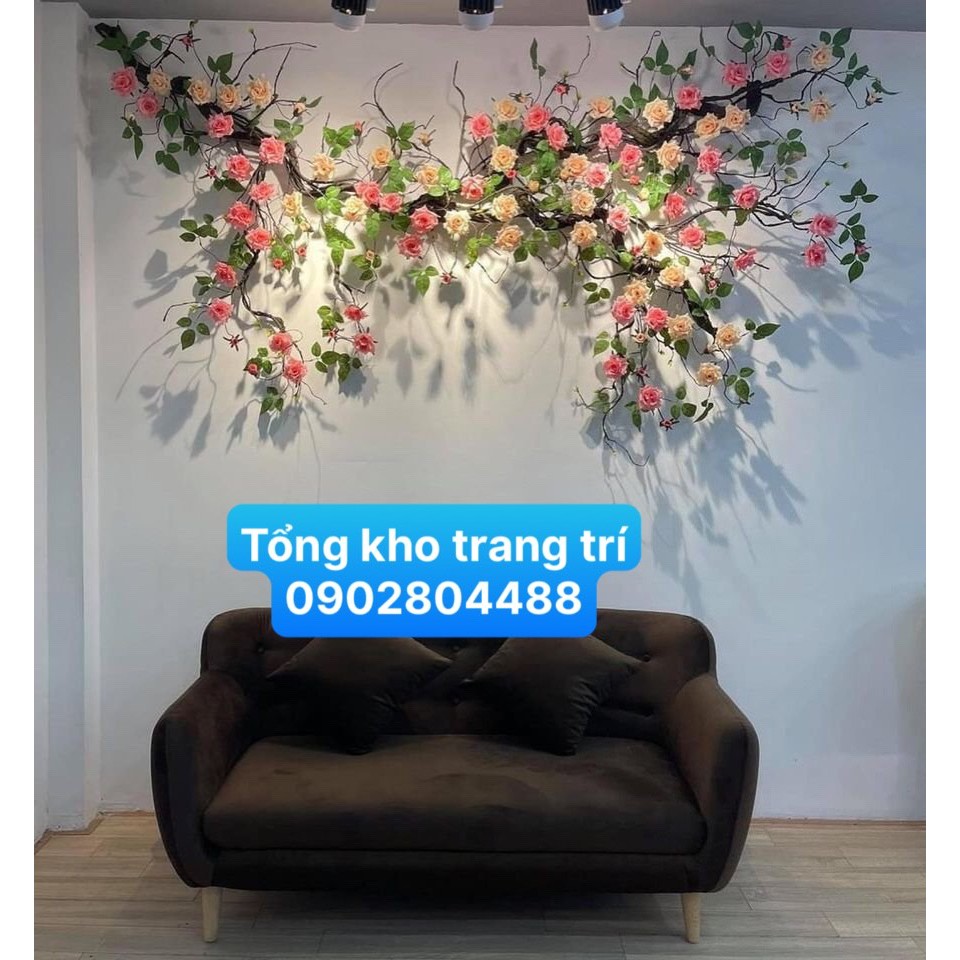 Dây hoa hồng leo trang trí cao cấp (2m)