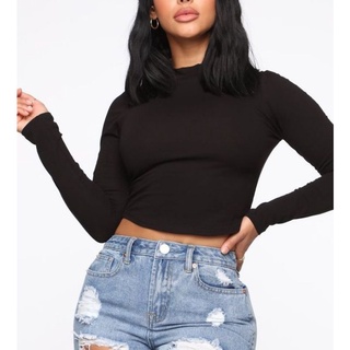  Áo Croptop tay dài cổ lọ bigsize Hằng Sumi-Hsumi 