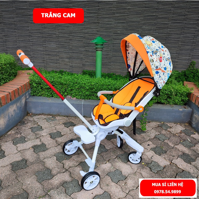 Xe đẩy cho bé, Xe đẩy gấp gọn cho bé đi du lịch ngả 3 tư thế X9