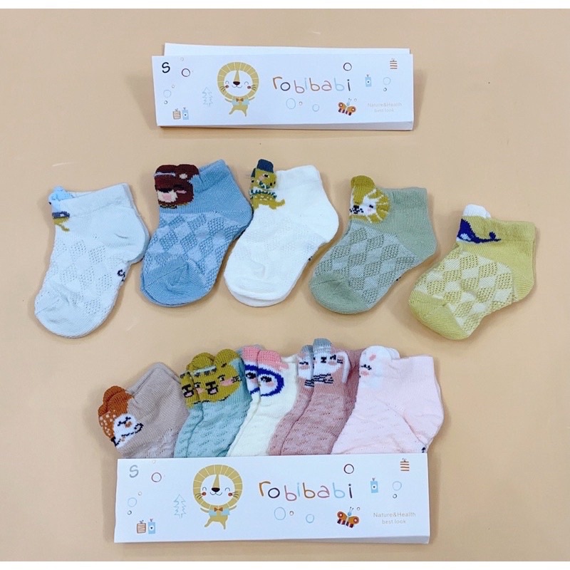 Tất chân cho bé size 0-1Y ( set 5 đôi)