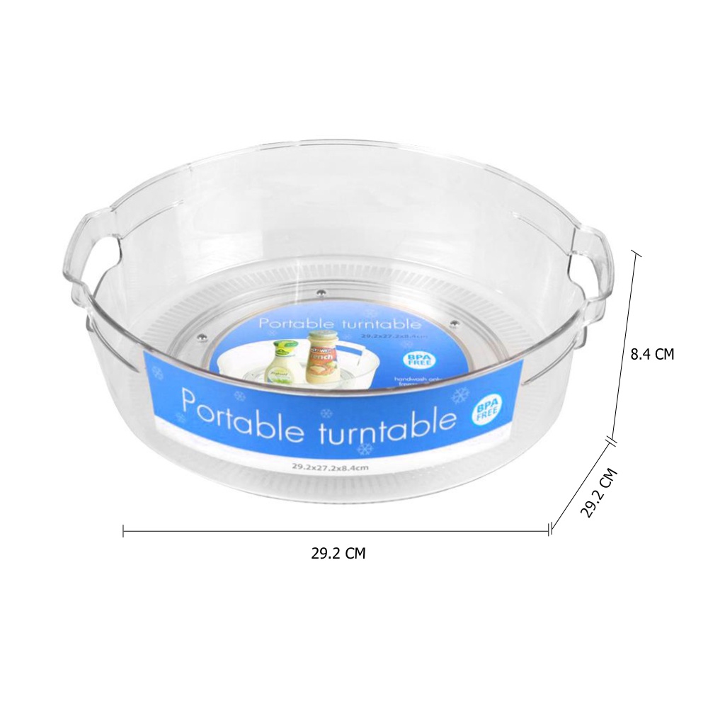 HomeBase KECH Khay để đồ gia vị đáy thiết kế có thể xoay W29.2xD29.2xH8.4cm