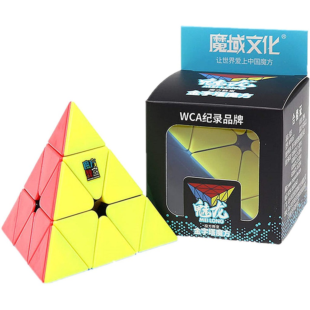 Rubik MoYu Tam Giác Pyraminx Stickerless - Không VIền Cao cấp, Xoay trơn, Cực Mượt