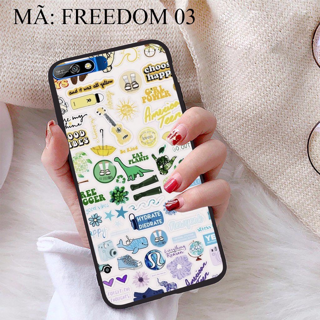 Ốp lưng Huawei Y7 Pro 2018 viền dẻo TPU BST Phong Cách Freedom